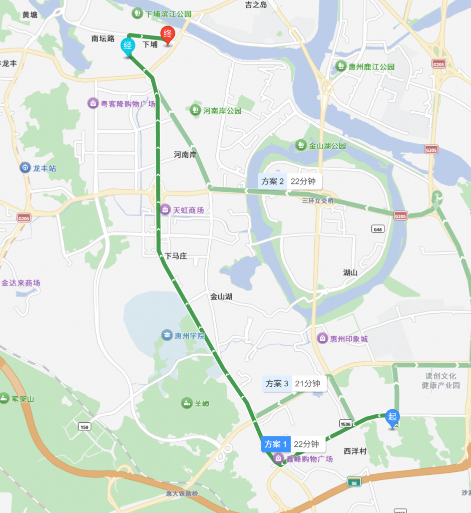 婚礼车队路线图