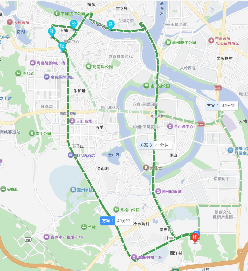 婚礼车队路线图