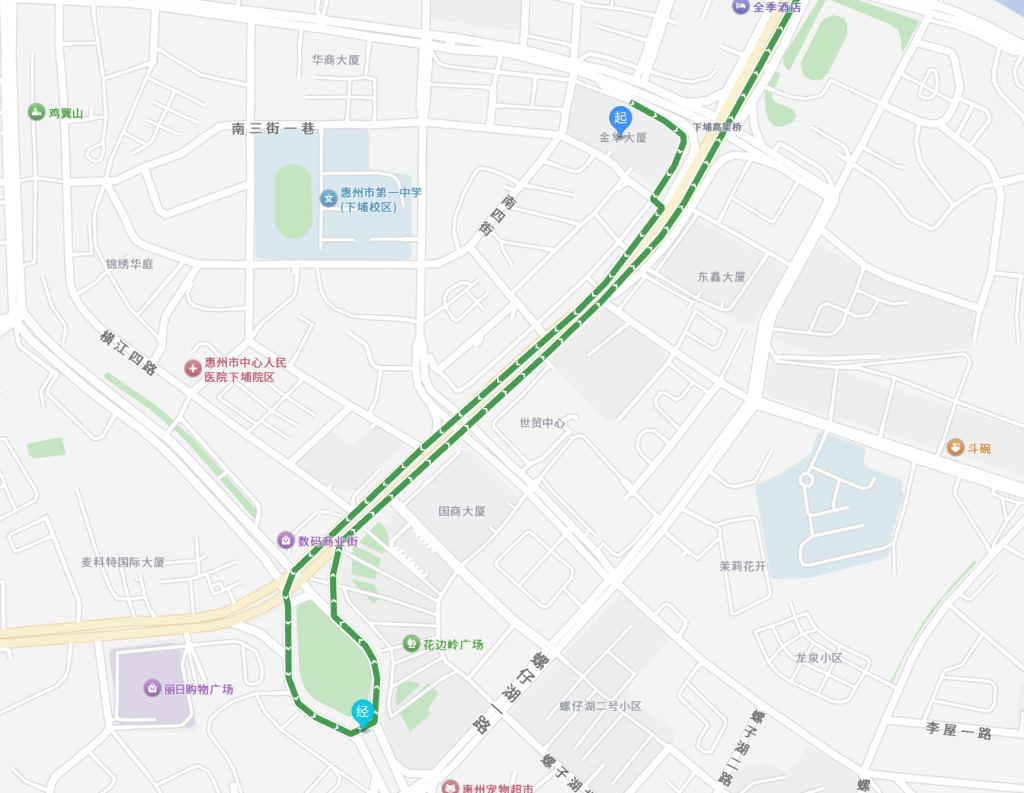 婚礼车队路线图